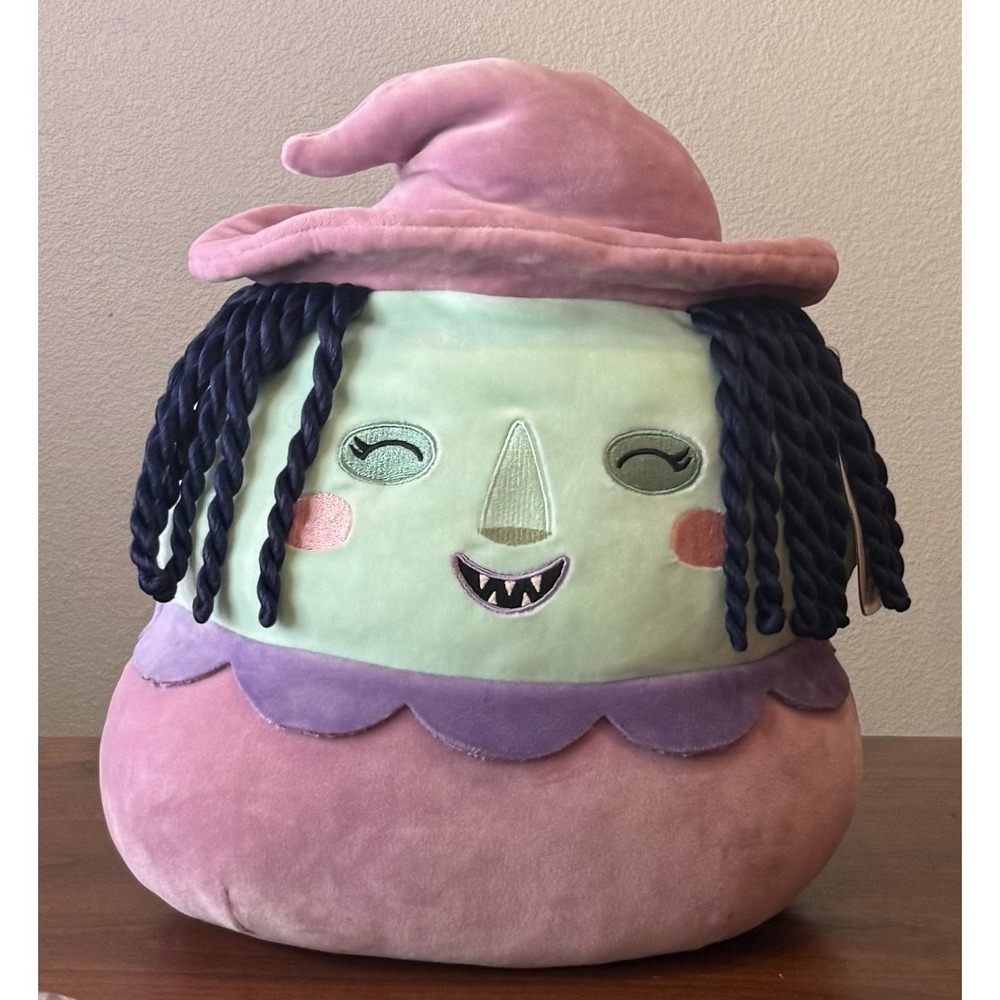 Shock Nightmare Before Christmas 11" Squishmallows NWT Plush Witch Halloween